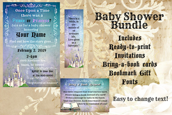 Download Fairytale Baby Shower Bundle - Shower Collection