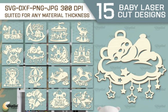 Download Wall Baby Room Decor Laser Cut Bundle - Baby room decor Collection