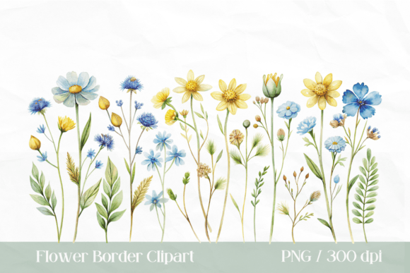 Download Watercolor Flower Border PNG - Flower border png Collection
