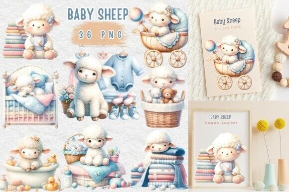 Download Adorable Sheep Baby Shower Decor - Shower Collection