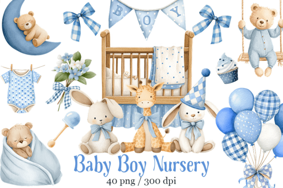 Download Baby Boy Shower, First Birthday Boy - Shower Collection